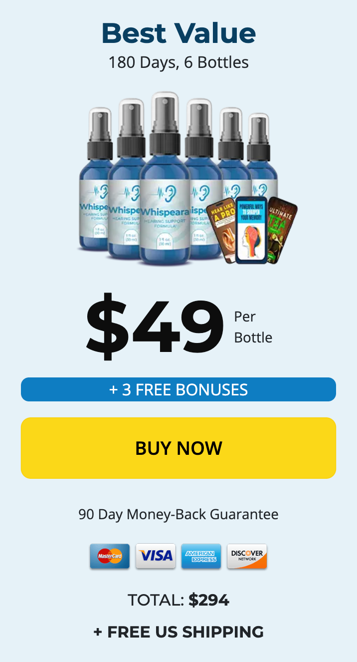 Whispeara Buy 6 Bottles